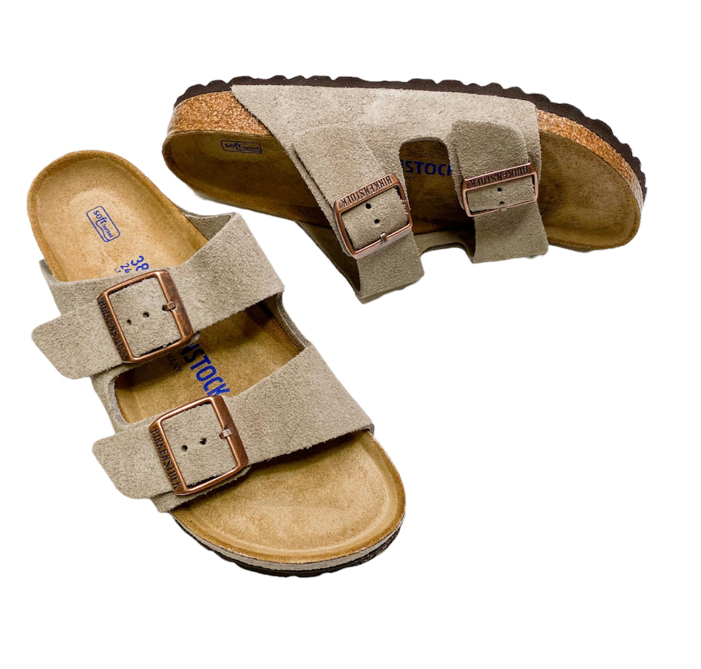 Birkenstock Arizona Soft Footbed - Taupe Suede Size 39