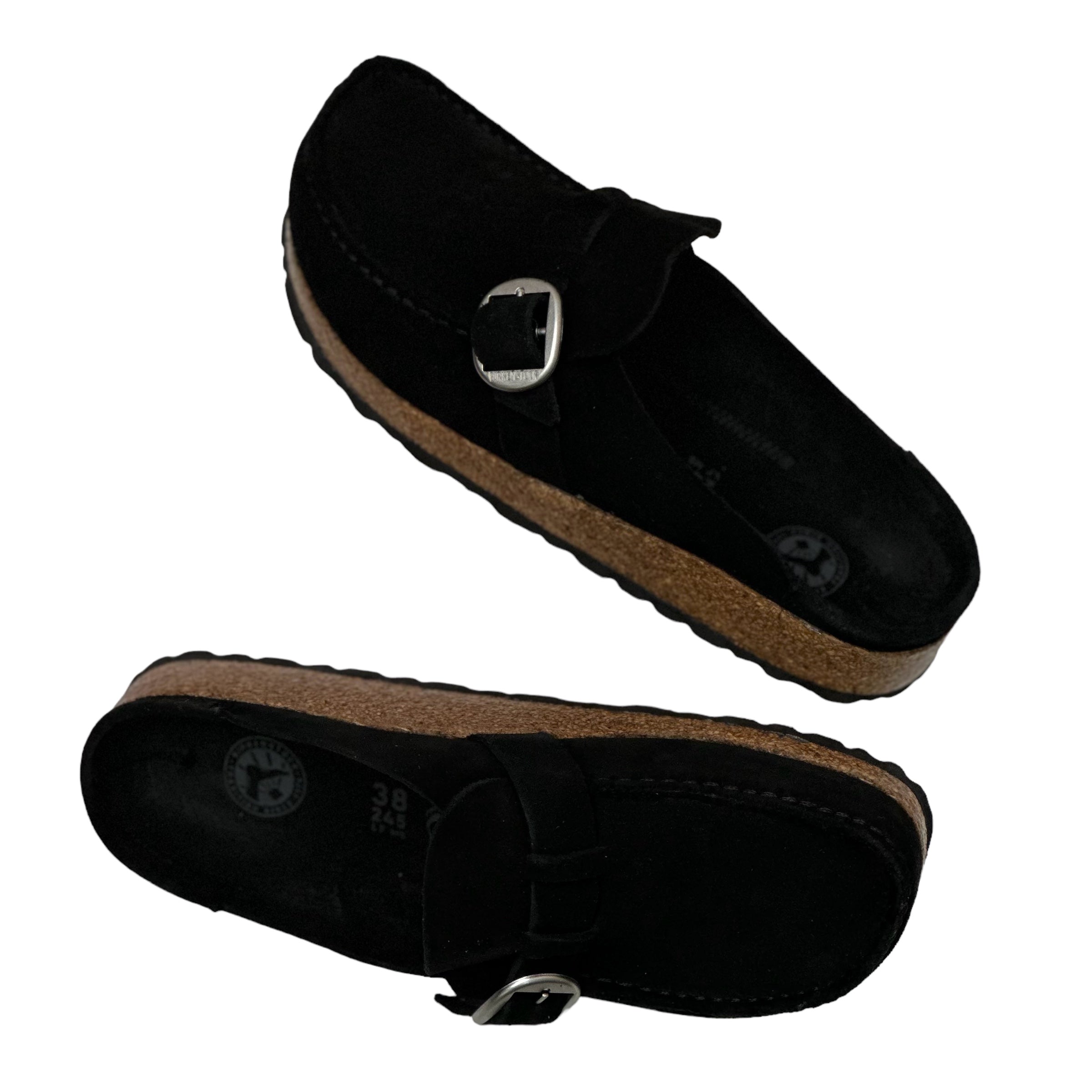 Birkenstock 2024 buckley black suede narrow