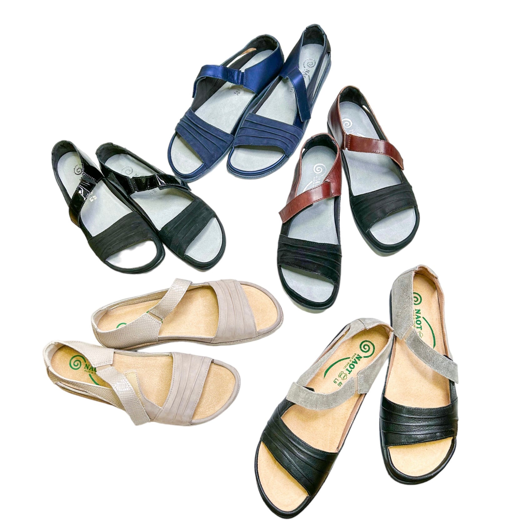 Naot sandals best sale removable footbed